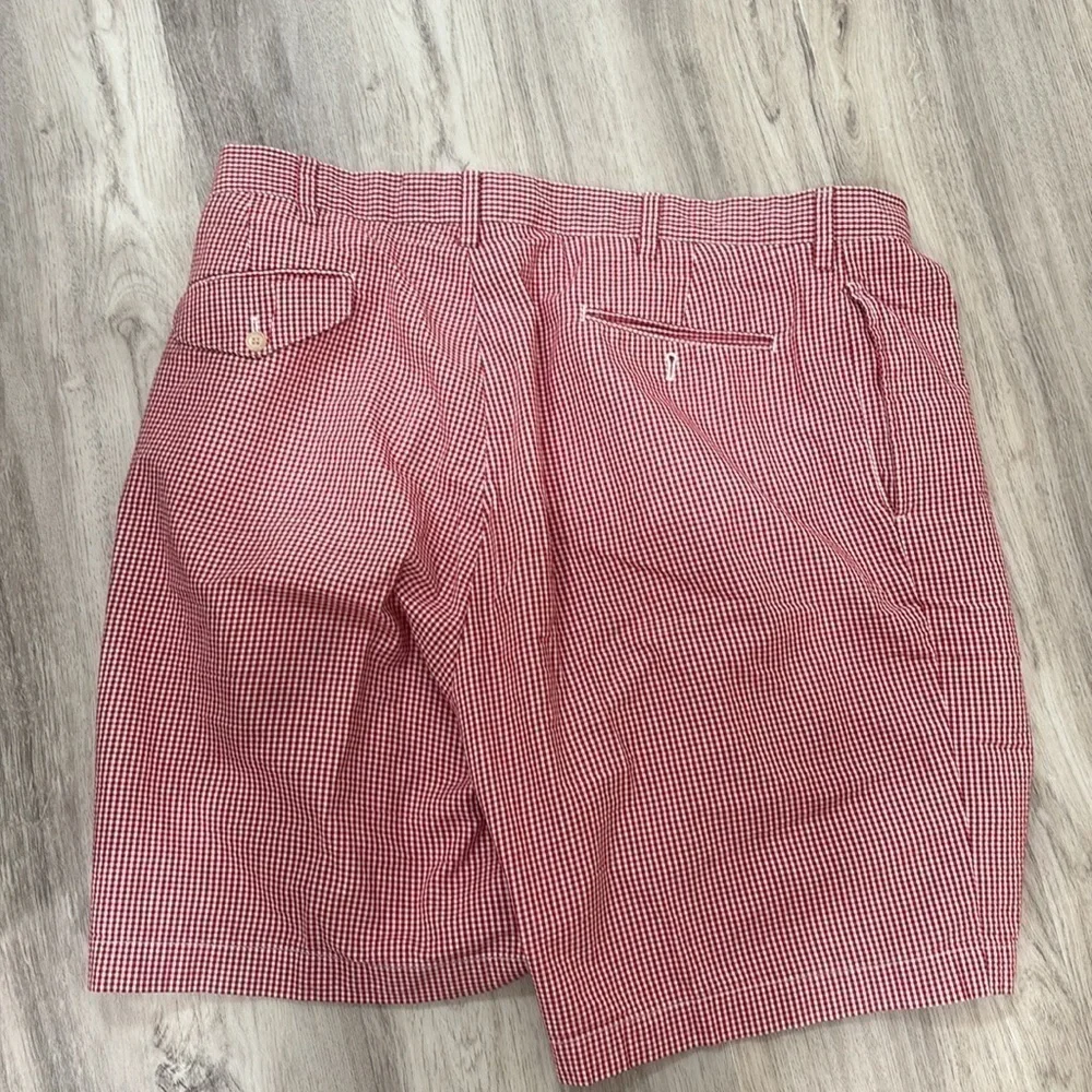 Polo Golf plaid red shorts size 38